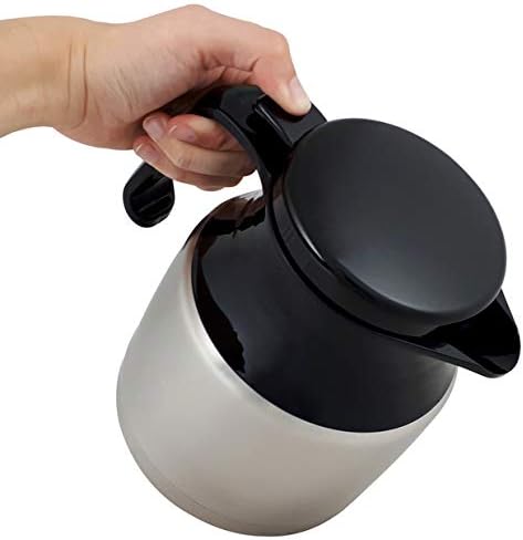 Helios Mondial Push Edelstahl-Isolierkanne, matt, 1 Stück (1er Pack)