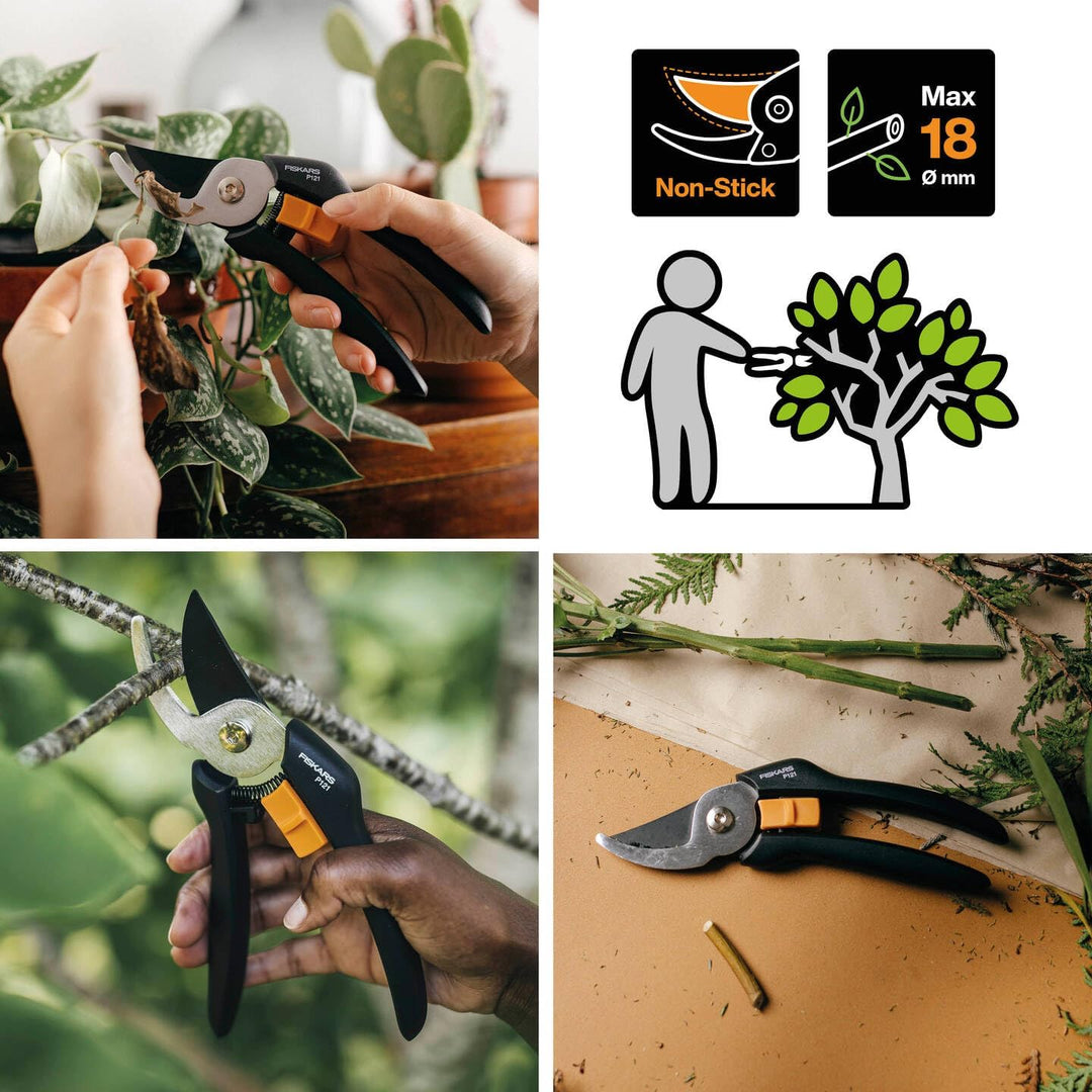 Fiskars Ergonomic Weed Puller + Hoe + Trowel + Pruner eCom