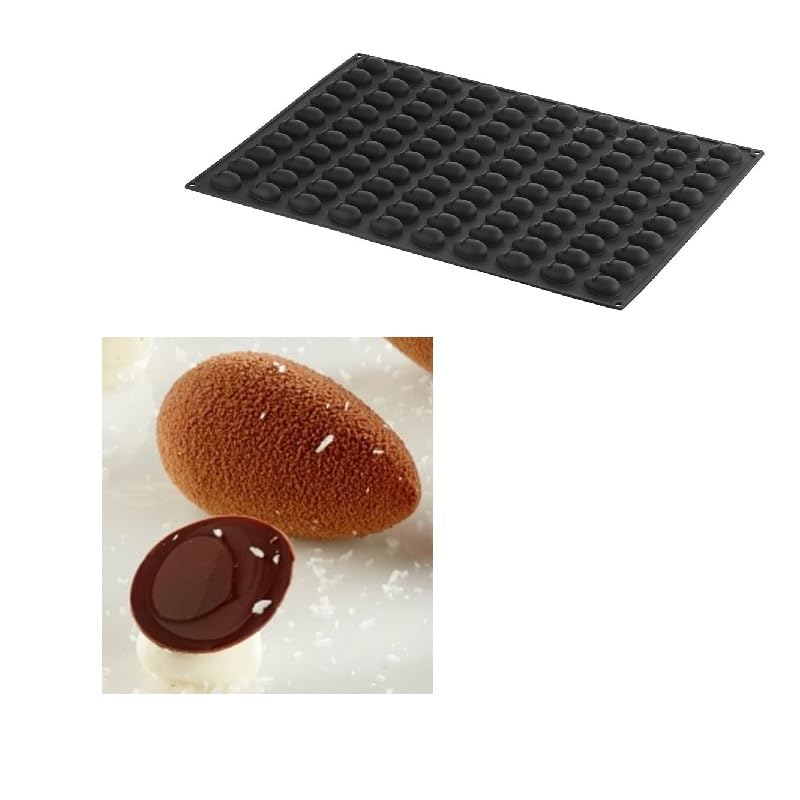 PAVOFLEX Professionelle Silikon Form – Mini quenelle Tonda 3D – px074–100 Einzüge