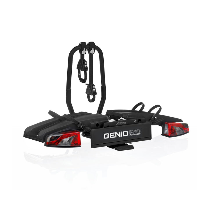 Atera 022785 PKW Fahrradträger Genio Pro Advanced, faltbar mit Leuchten - für 2 Fahrräder oder E-Bik