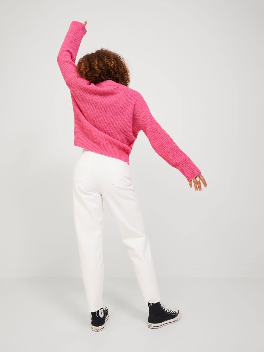 JJXX Damen Jxember Ls Fluffy Crew Neck Knit Noos Pullover XS Carmine Rose, XS Carmine Rose