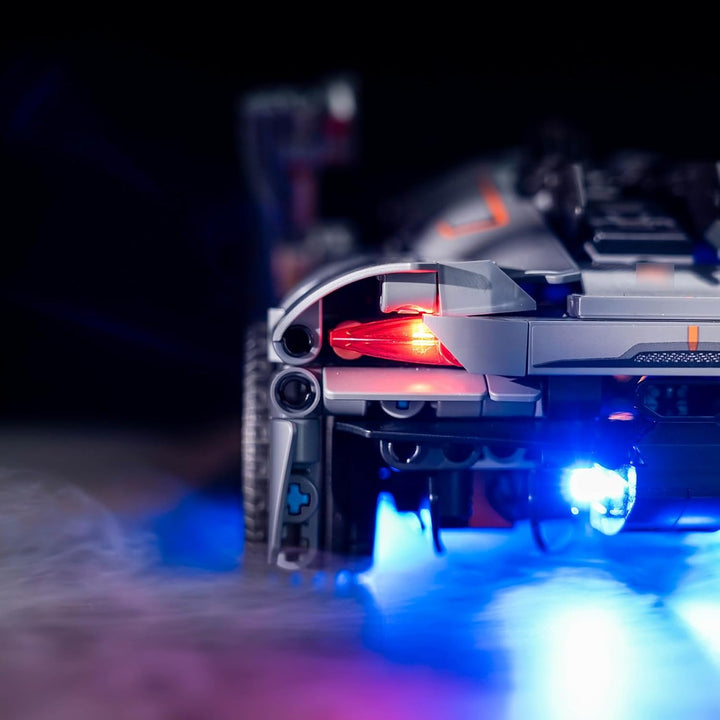 Fernbedienung Licht-Kit Kompatibel mit Lego 42173 Koenigsegg Jesko Absolut Grey Hypercar (Kein Model