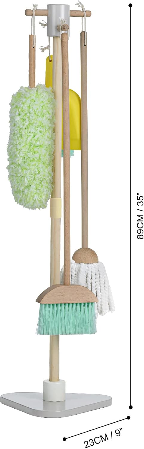 Teamson Kids Little Helper Reinigungsspielset Mit 6 Zubehörteilen Mehrfarben TK-W00005 | 6 Zubehörte