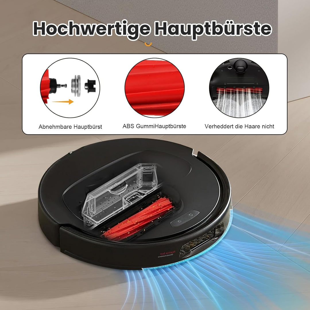 17 Stück Zubehör für Roborock QV 35A/QV 35S Saugroboter, 1 Hauptbürste, 4 Staubbeutel, 2 Filter, 4 W