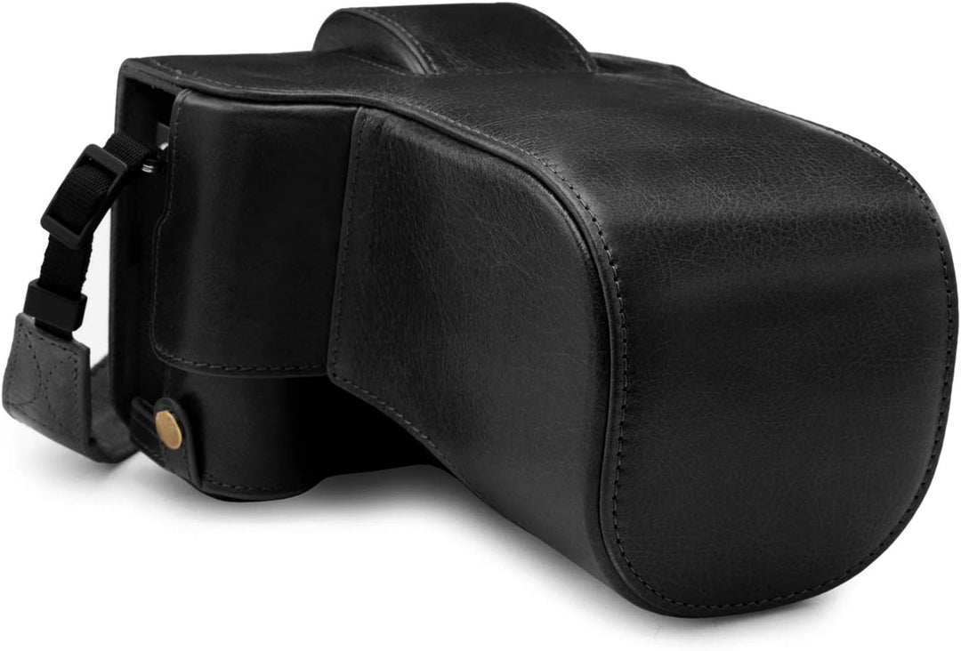 MegaGear MG1921 Ever Ready Kameratasche aus Echtleder, kompatibel mit Fujifilm X-T4 (XF16-80 mm), Sc