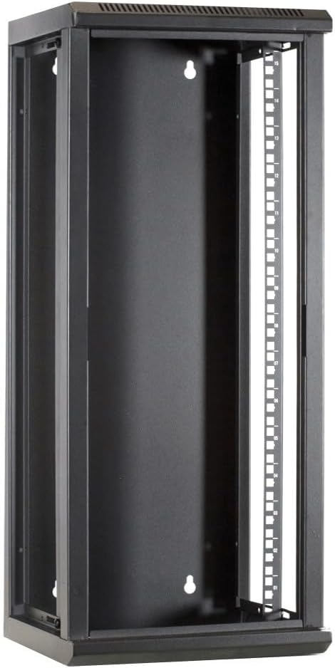 15 HE - 10 Zoll Serverschrank - mit Glastür - (BxTxH) 312x310x752mm - Schwarz - für Zuhause und im B