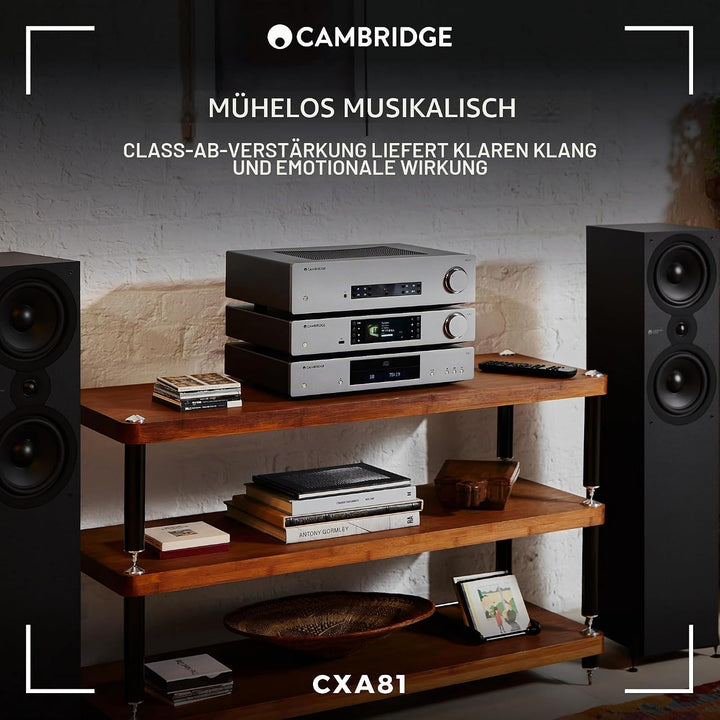 Cambridge Audio CXA81-80 Watt separater integrierter Stereo-Verstärker HiFi-System mit Bluetooth apt