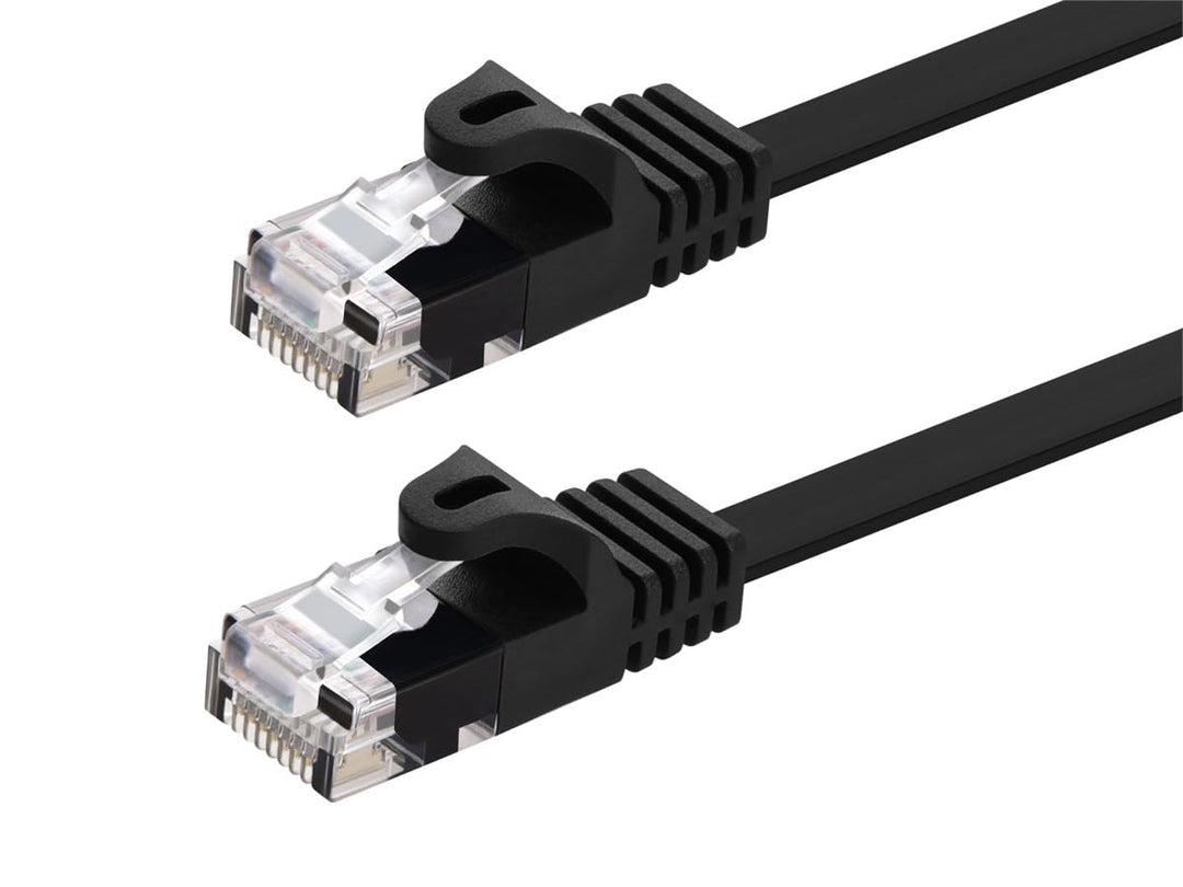 Monoprice Cat5e Patchkabel, flach, UTP, 30 AWG, 350 MHz, reines Kupfer, knickgeschützt, RJ45 Flexboo