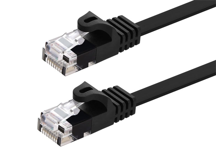 Monoprice Cat5e Patchkabel, flach, UTP, 30 AWG, 350 MHz, reines Kupfer, knickgeschützt, RJ45 Flexboo