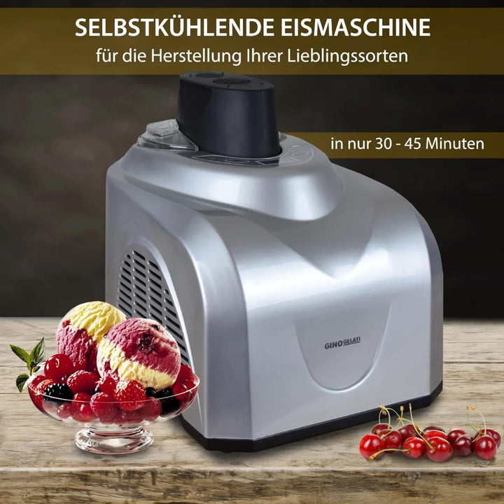 Syntrox Germany Eismaschine Zentoria Frozen Yogurt Maschine Softeismaschine Digital, Softeis selber