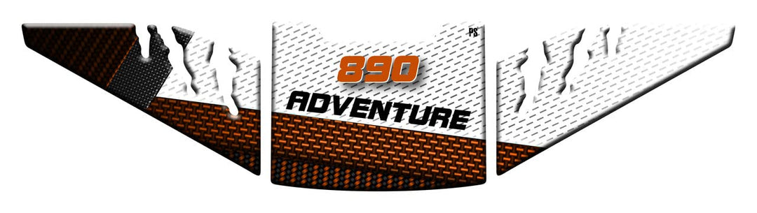 Paraserbatoio.it Aufkleber mit 3D-Effekt, Tankschutz aus Harz, kompatibel mit PS KTM 890 Adventure -