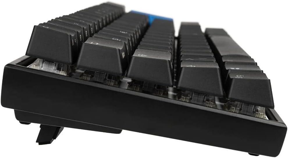 Ducky Mecha Mini Gaming Tastatur Cherry MX Black Switches, RGB Tastatur Mechanisch, 60% Tastatur Deu
