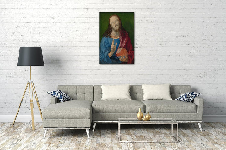 Printed Paintings Leinwand (60x80cm): Albrecht Dürer - Salvator Mundi 60x80 cm, 60x80 cm