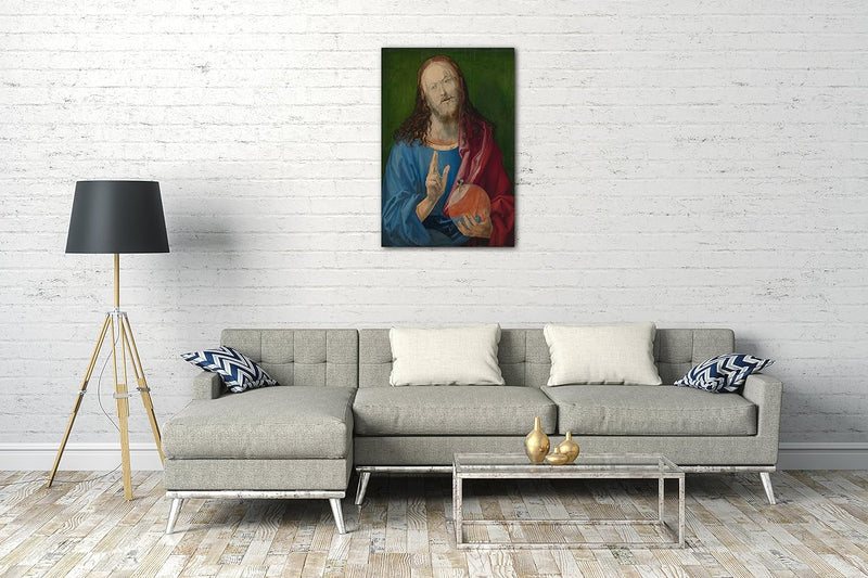 Printed Paintings Leinwand (60x80cm): Albrecht Dürer - Salvator Mundi 60x80 cm, 60x80 cm