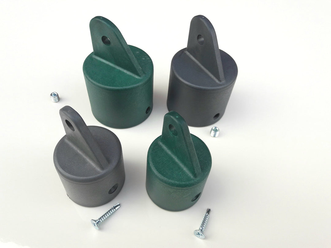 10 Stück Strebenkappe für Zaunstreben 38mm Grün Ø38mm Grün, Ø38mm Grün