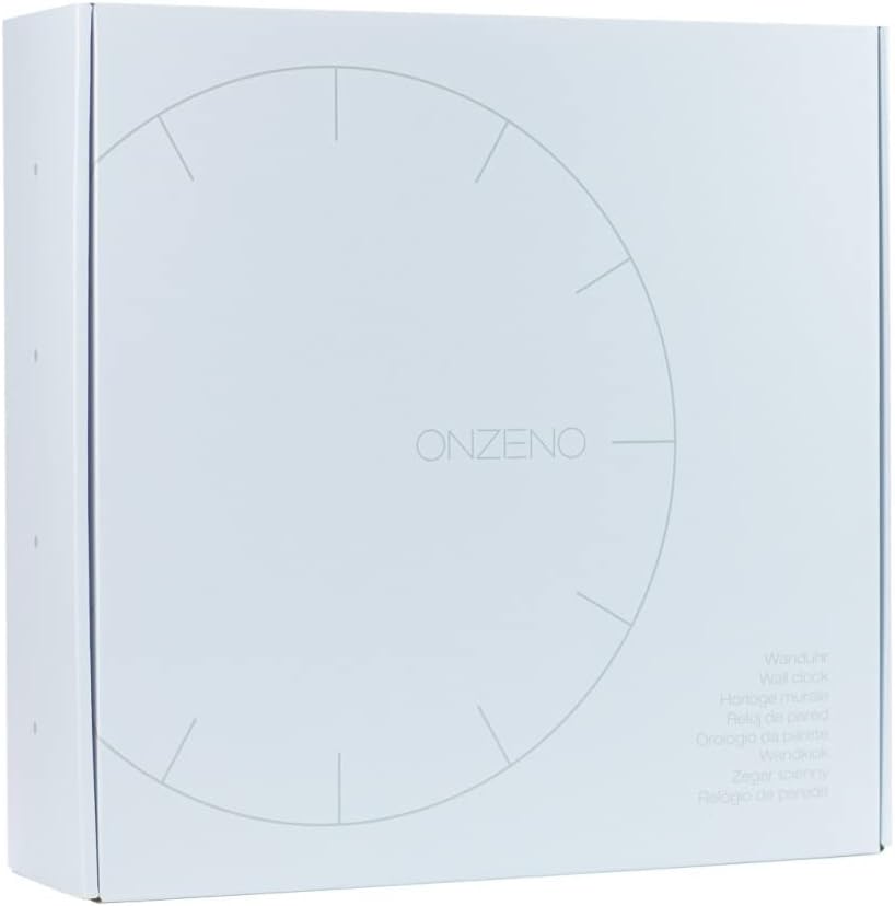 ONZENO Design Wanduhr 'The Dark Sky.' ohne Tickgeräusche