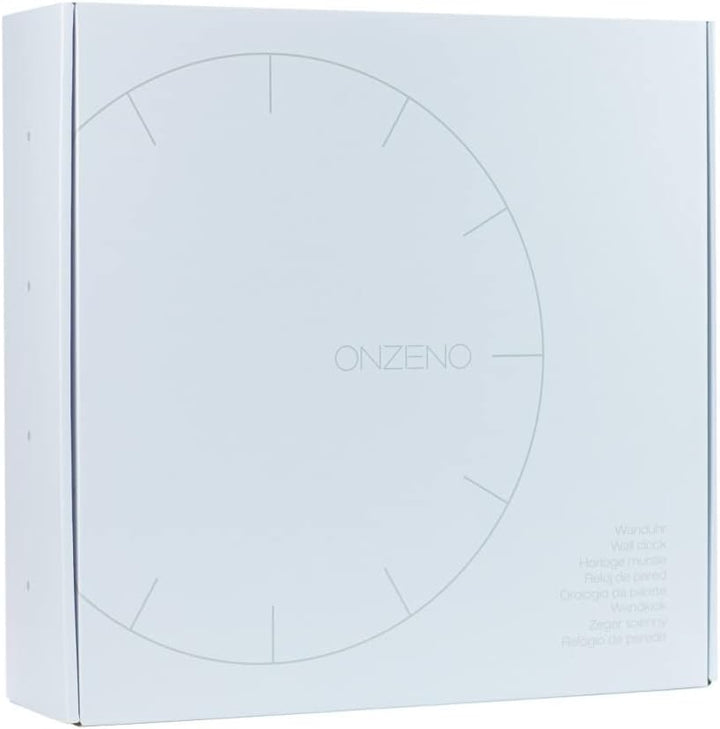 ONZENO Design Wanduhr 'The Dark Sky.' ohne Tickgeräusche