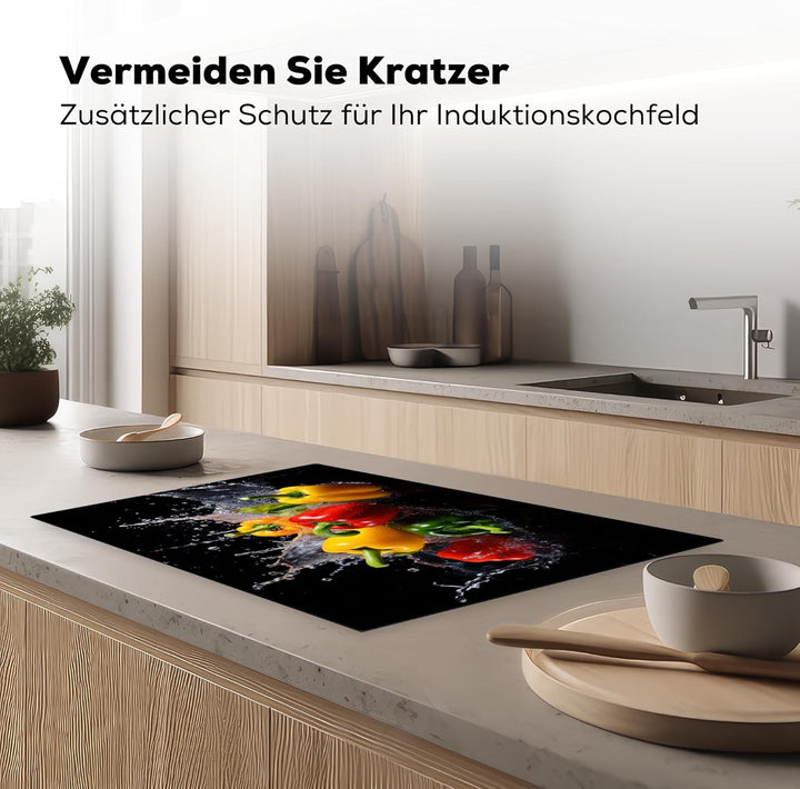 Herdabdeckplatte Einteilig Herdabdeckung Abdeckplatte für Ceranfeld Abdeckung Induktionskochfeld Auf