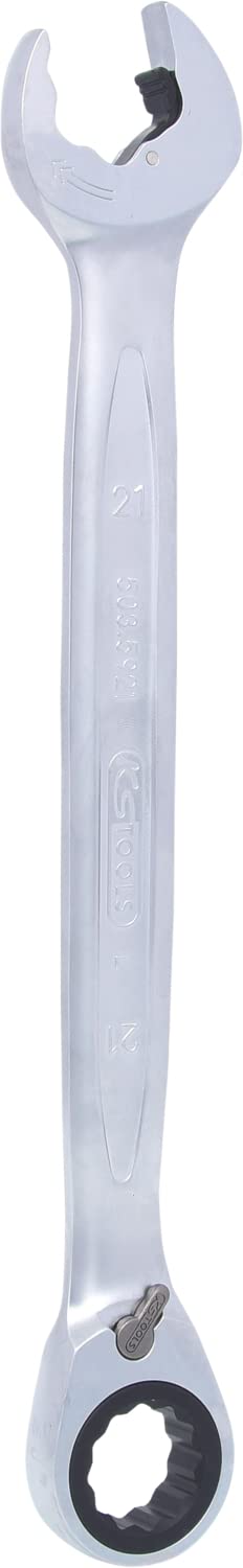 KS Tools 503.5921 DUO GEARplus Ringmaulschlüssel,Maul-Ratschenfunktion 21mm, umschaltbar, 21mm