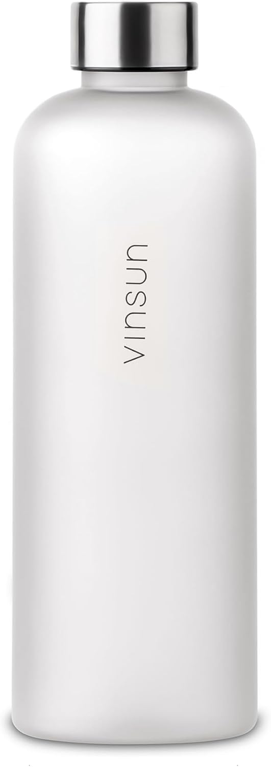 VINSUN Trinkflasche 650ml, 1000ml, 1500ml - auslaufsicher, Kohlensäure geeignet, BPA frei, Tritan -