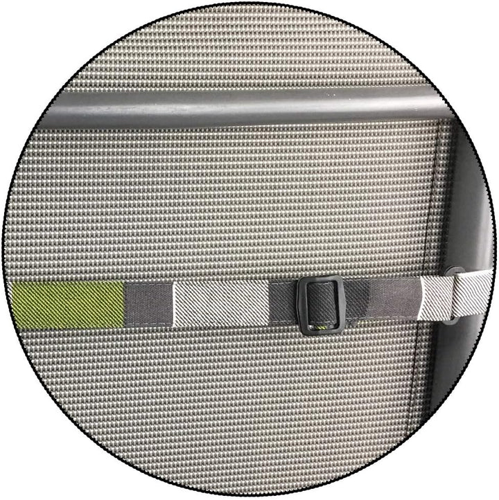 DILUMA Hochlehner Auflage für Gartenstühle 120x50 cm Karo Grau-Weiss - 6 cm Starke Stuhlauflage mit
