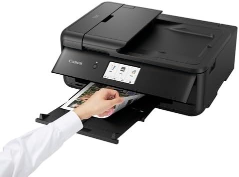 Canon PIXMA TS9550a Kabelloser A3-Farb-All-in-One-Tintenstrahl-Fotodrucker – A3 Drucken, Kopieren, S