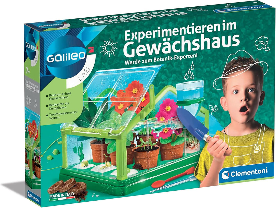 Clementoni Galileo Lab – Experimentieren im Gewächshaus, Pflanzkasten & Samen für Mini-Gärtner und a