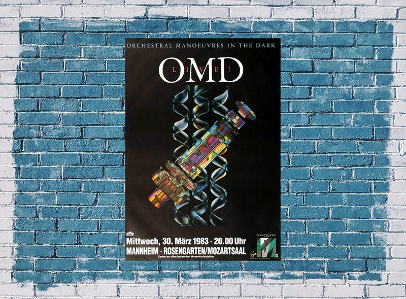 OMD - Dazzle Ships, Mannheim 1983 » Konzertplakat/Premium Poster | Live Konzert Veranstaltung | DIN