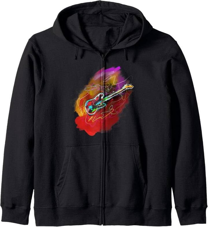 Gitarristen Musiker Retro Vintage Kapuzenjacke