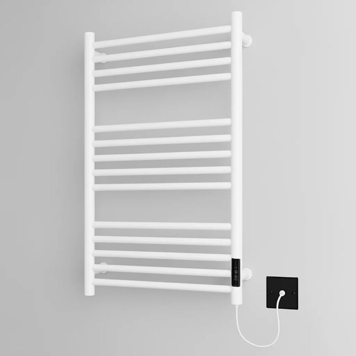 Manissa Handtuchhalter, elektrisch, beheizt, Edelstahl, 500 x 720 mm, Weiss, 500 x 720mm
