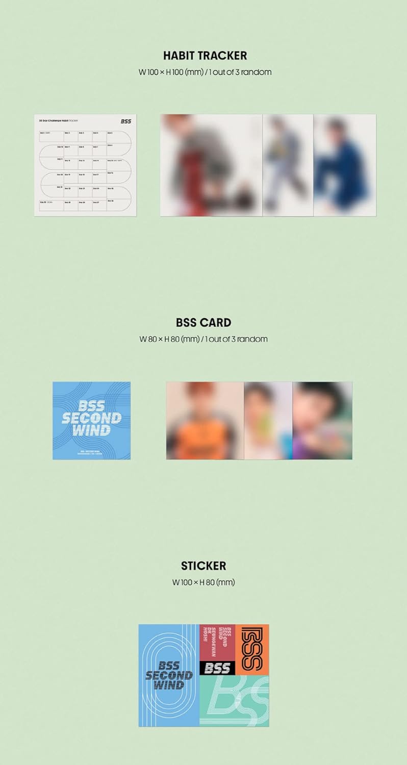 BSS BooSeokSoon (SEVENTEEN) - 1st Single Album SECOND WIND CD + Extra Photocards