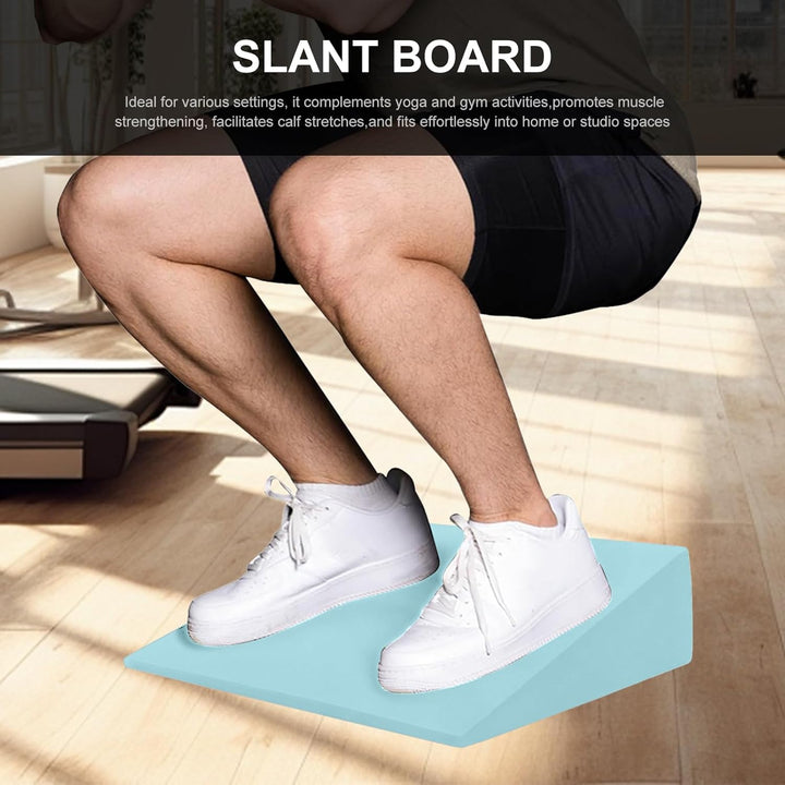 Slant Board Wadendehnung, rutschfester Yoga-Keil, 32 x 30 cm, mit hochdichtem EVA-Schaum, tragbare F