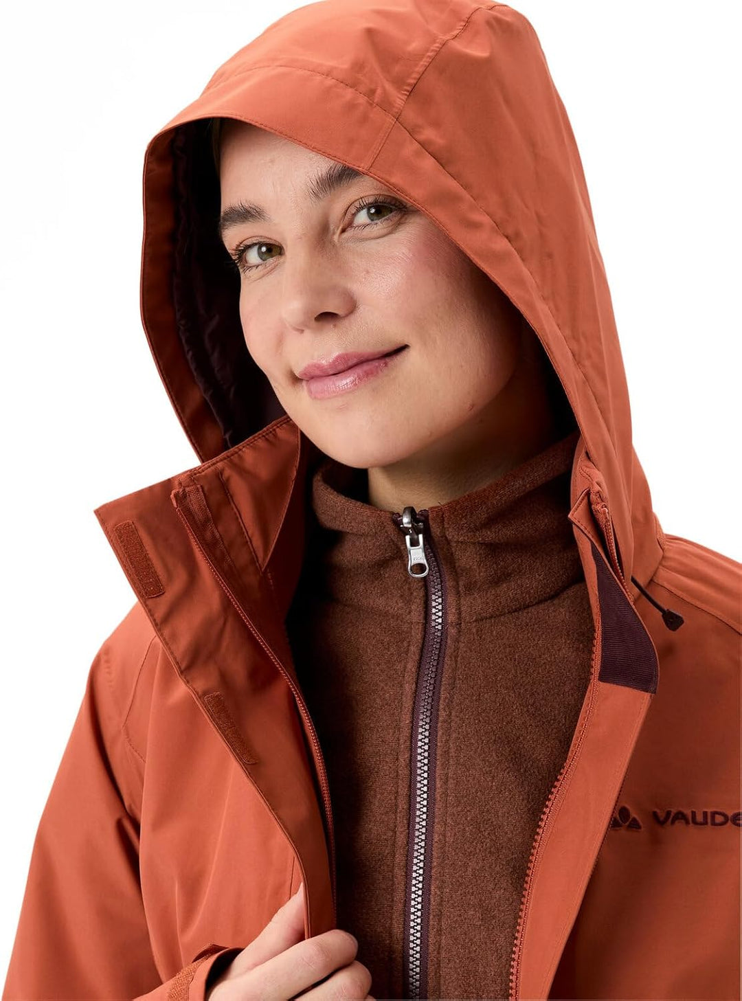 VAUDE Rosemoor - Regenjacke Damen 34 buckeye, 34 buckeye