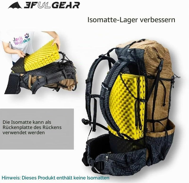 3F UL GEAR QiDian Pro UL 46+10L Rucksack Outdoor Klettern Tasche Camping Wandern Taschen UHMWPE Ultr