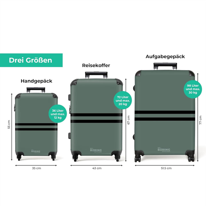 Koffer XL Gross 77x51.5x28 cm Reisekoffer mit Rollen Leicht Trolley grosser Hartschalenkoffer Rollko
