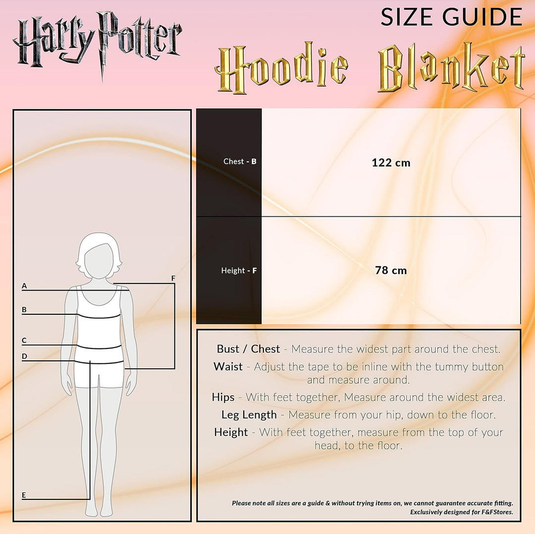 Harry Potter Kinder Hoodie Decke Kapuzenpullover Mädchen und Jungen - Flauschiger Deckenpullover au