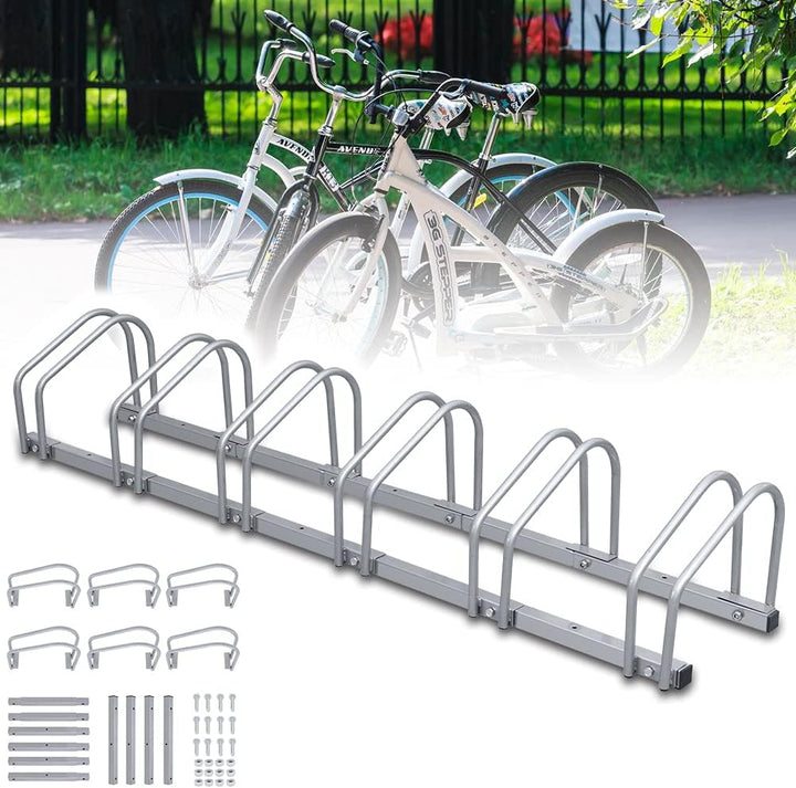 Randaco Fahrradständer, Mehrfachständer, Fahrradhalter Bodenständer, Aufstellständer Fahrrad Ständer