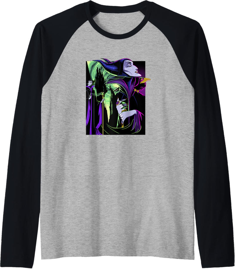 Disney Sleeping Beauty Maleficent Large Side Portrait Raglan