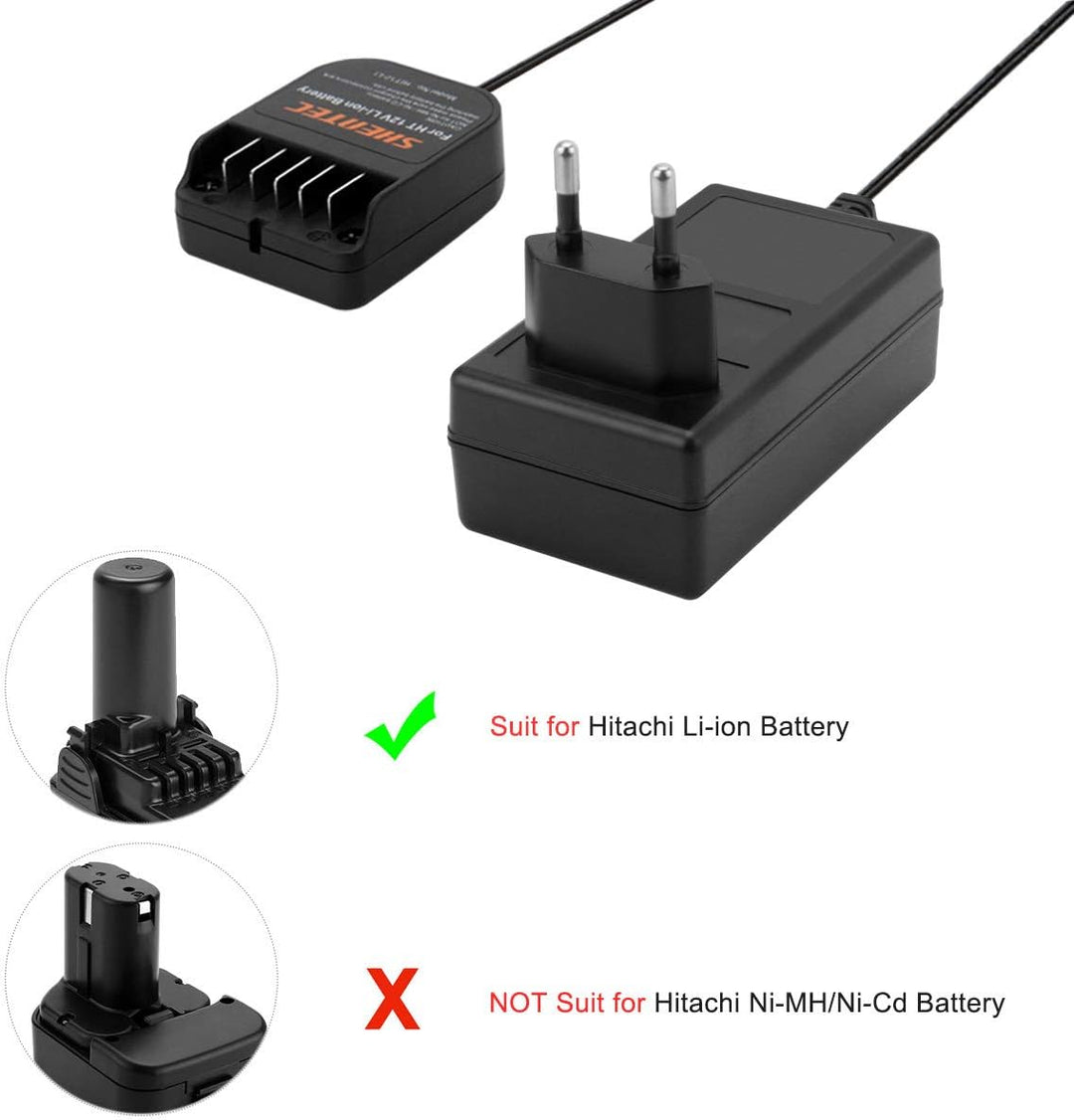 Shentec 10,8V-12V Li-Ionen Ladegeräte Für Hitachi BCL1015 329369 329370 329371 329389 331065 Einschu