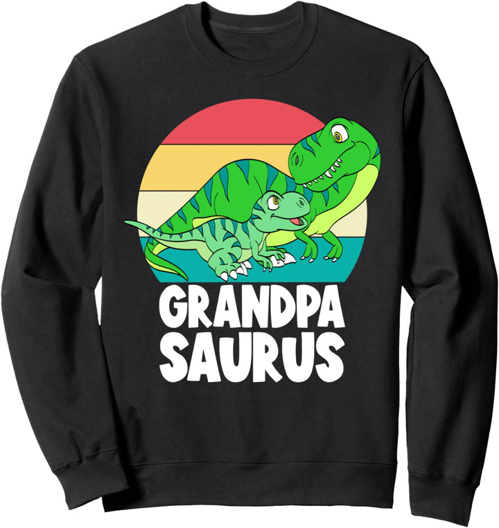 GrandpaSaurus Grandpa Saurus T-Rex Dinosaur Family Matching Sweatshirt