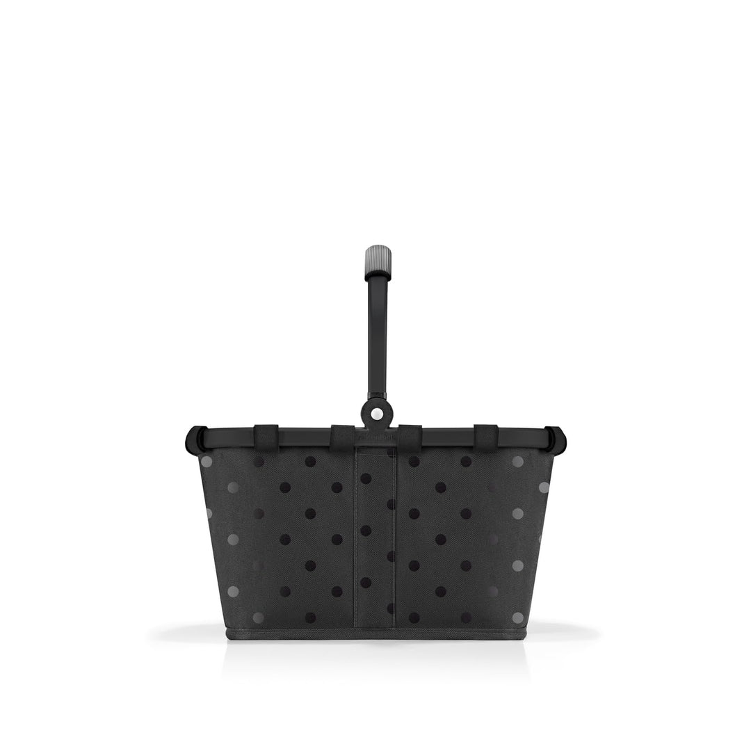 reisenthel carrybag XS Glossy dots Black – Kleiner Stabiler Korb im XS Format Kleiner Variante der E