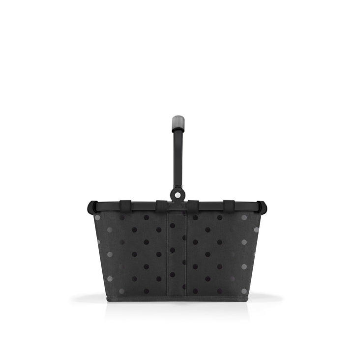 reisenthel carrybag XS Glossy dots Black – Kleiner Stabiler Korb im XS Format Kleiner Variante der E