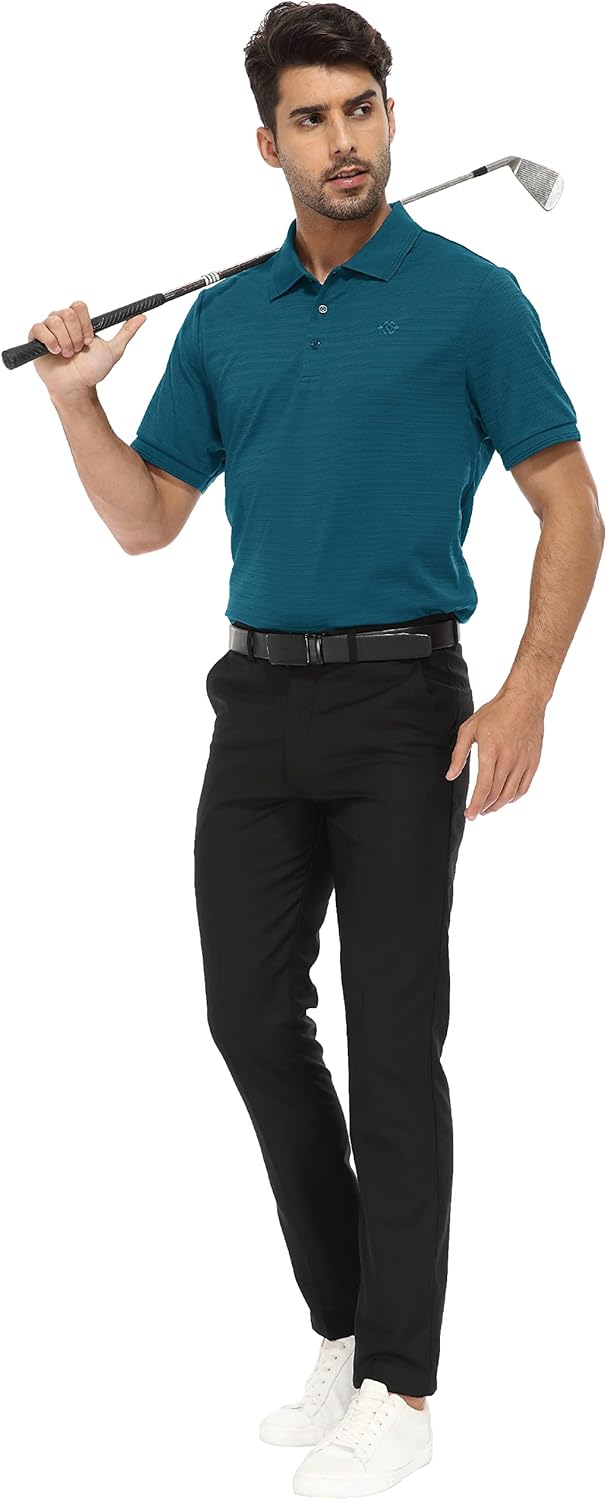 MoFiz Herren Poloshirt Kurzarm Polohemd Sport Sommershirts Outdoor Schnelltrocknend Golf T-Shirts Kn