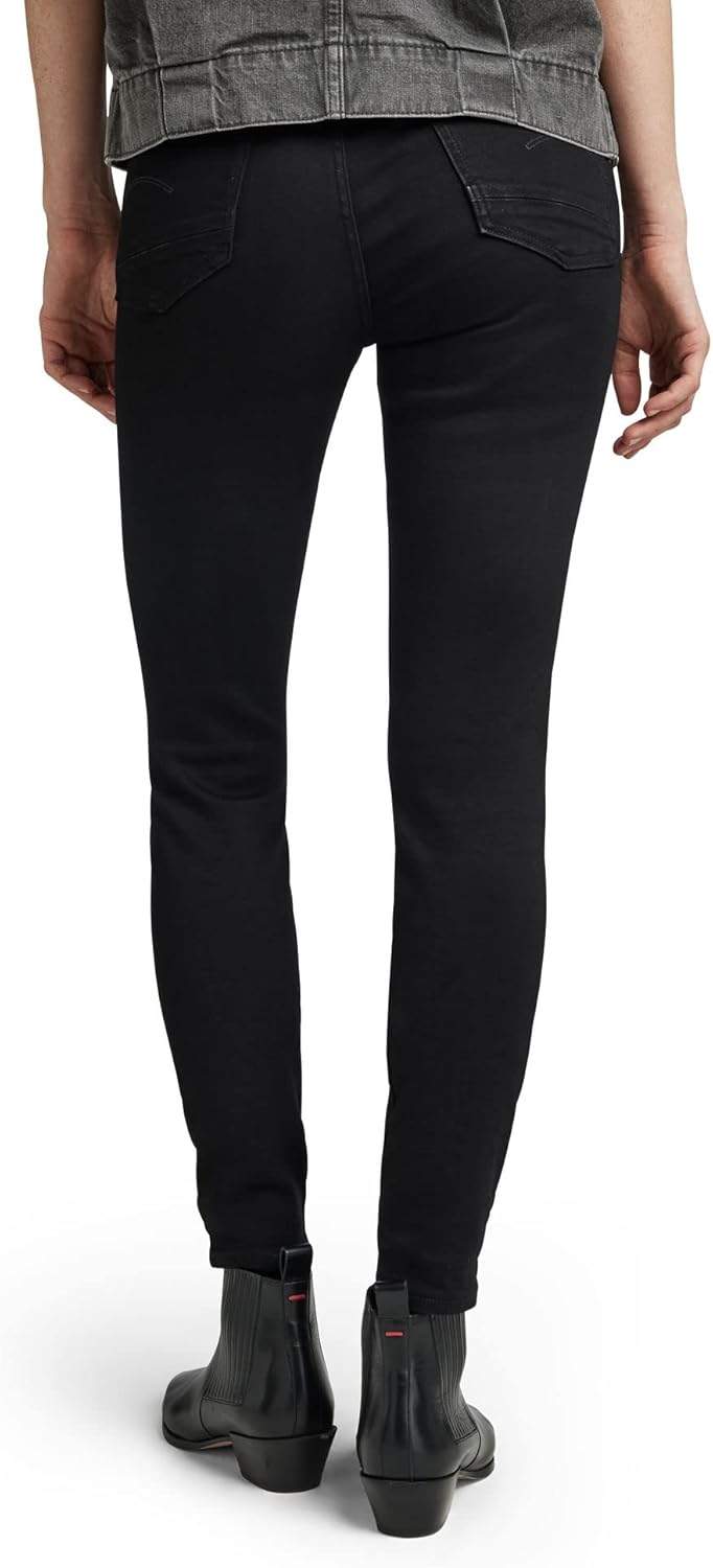 G-STAR RAW Damen Kafey Ultra High Skinny Jeans 24W / 30L Schwarz (Pitch Black D15578-b964-a810), 24W