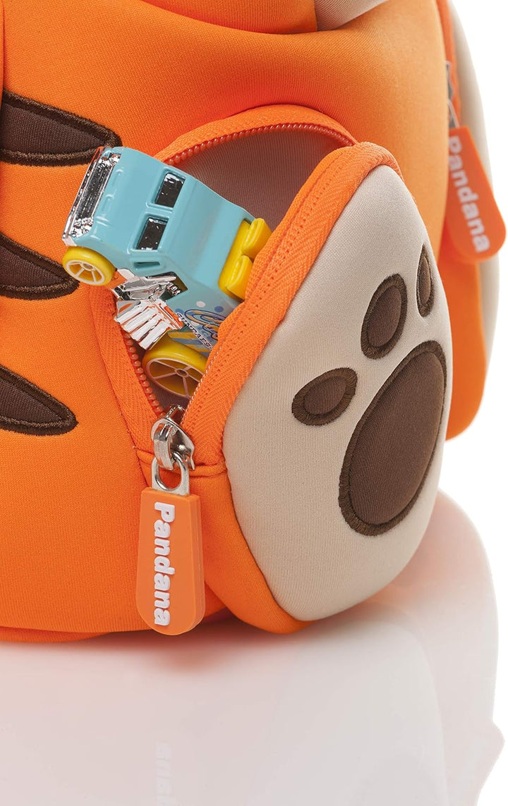 Pandana Kleiner Kinderrucksack Tommy Tiger mit Brustgurt für Jungen und Mädchen von 2-5 Jahren, Kind