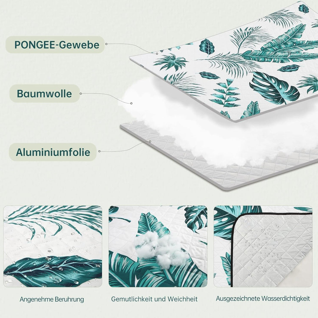 HAUSPROFI Picknickdecke 200x300, wasserdicht & isoliert - XXL Outdoor Decke für Picknick, Strand, Ca