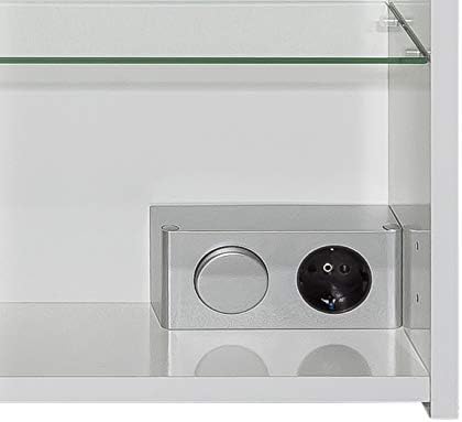 Schildmeyer Spiegelschrank 800.1 Profil Weiss Glanz, 80 x 16 x 72,3 cm, 80 x 16 x 72,3 cm