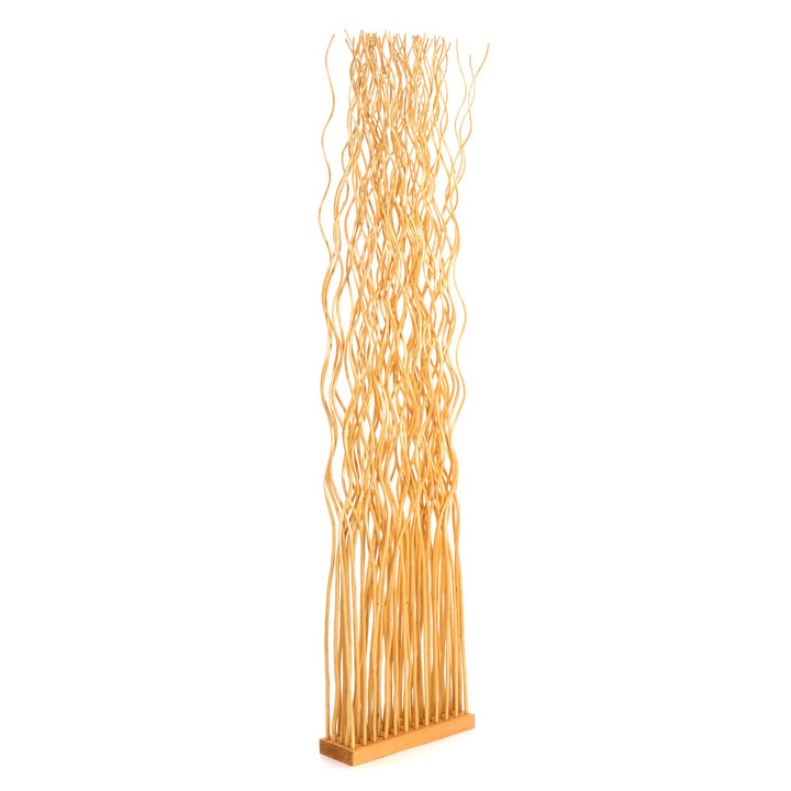 Weiden RAUMTEILER Wave | Weidenholz, 170x40cm (HxB) | Paravent aus Weidenzweigen, Raumtrenner, Stell