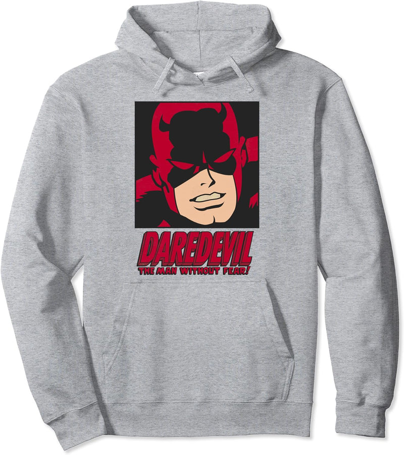 Marvel Daredevil The Man Without Fear Comic Face Pullover Hoodie