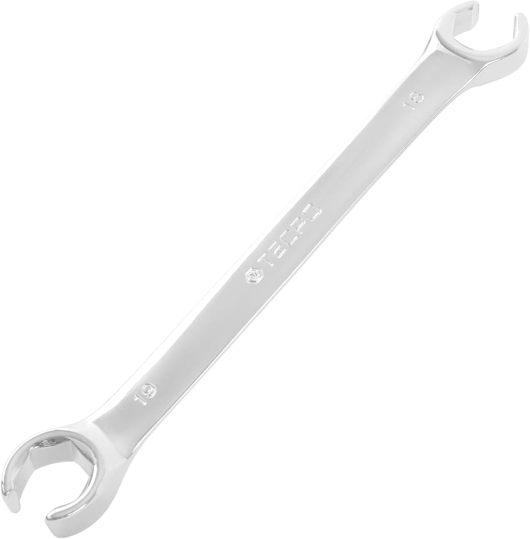 TECPO Bremsleitung Schlüssel 8-19mm Ringschlüssel Satz Offener Ring Schlüssel 6-teilig